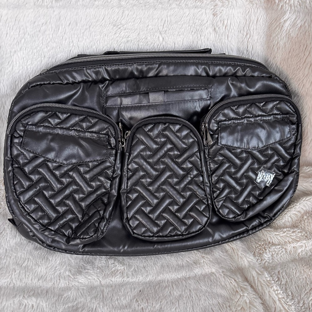 NWT Lug Railcar Crossbody Bag - Metallic Black